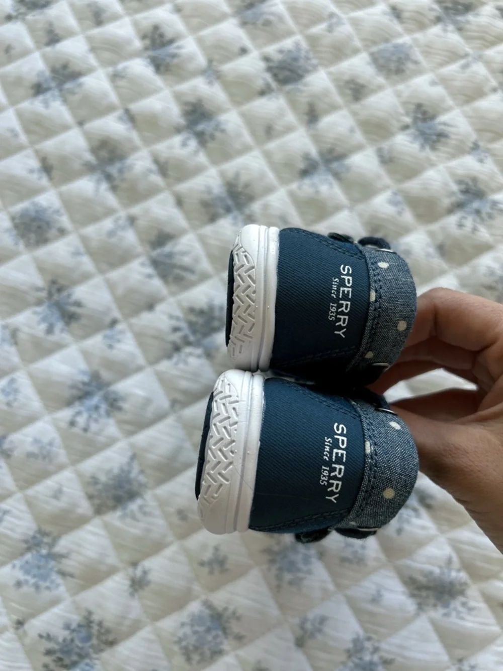 Sperry Navy Blue Kids Moccasins